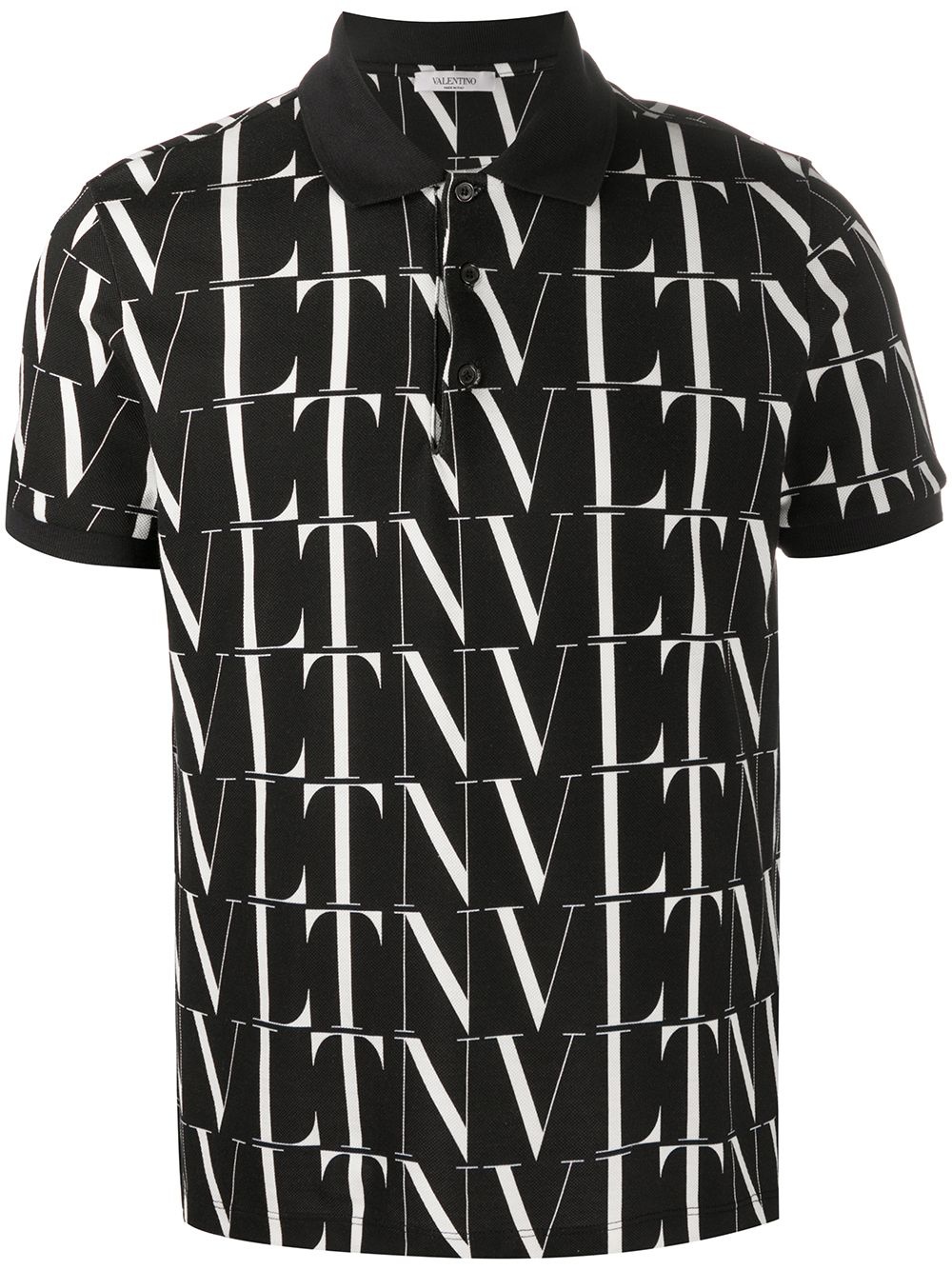 VLTN logo print polo shirt - 1