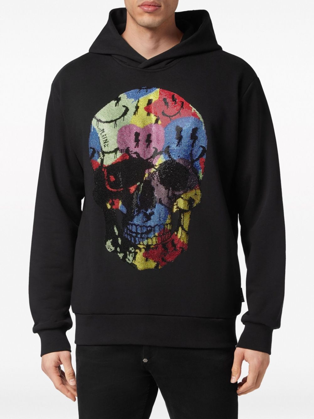 skull-embellished sweatshirt - 3