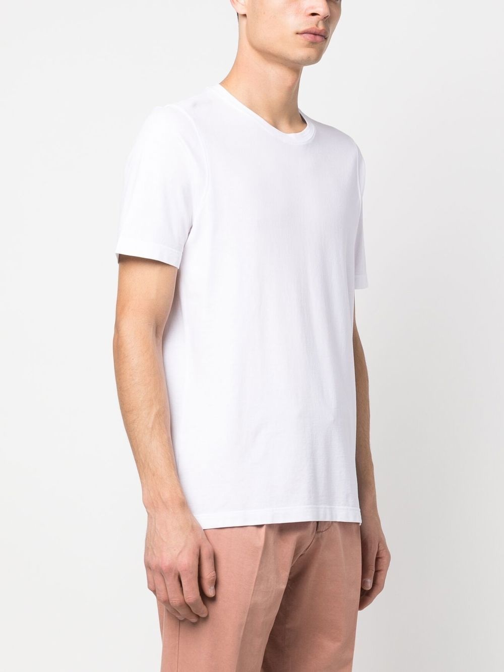 round neck short-sleeve T-shirt - 3