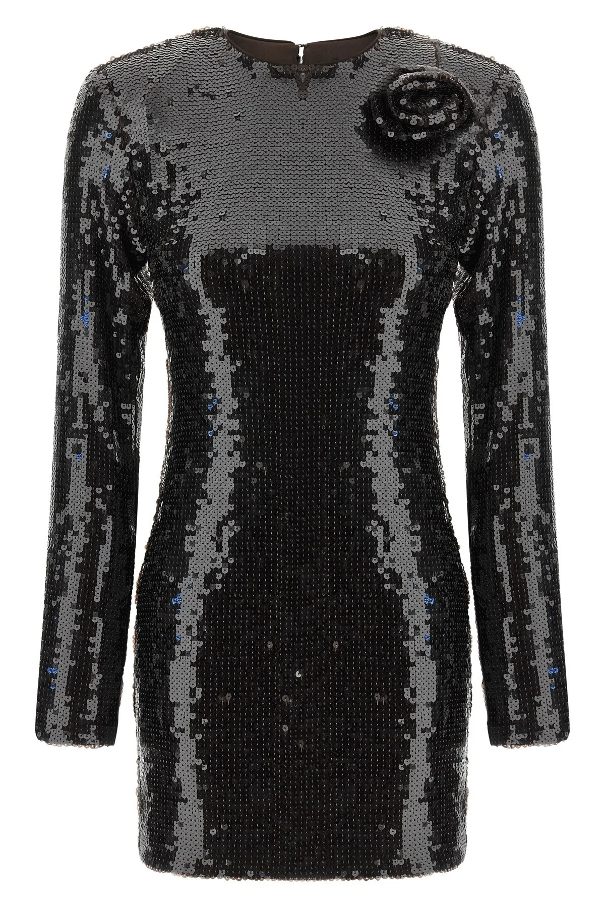 Sequin Dress With Flower - 1