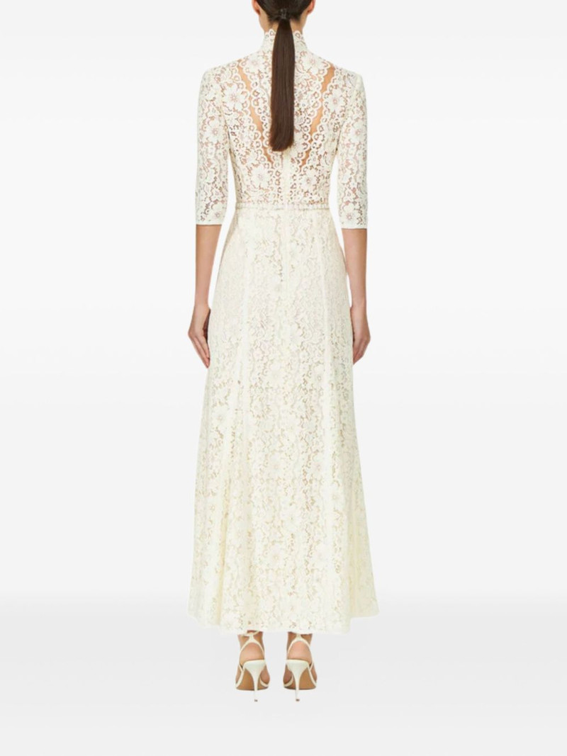 COSTARELLOS Junia illusion-neckline maxi dress outlook