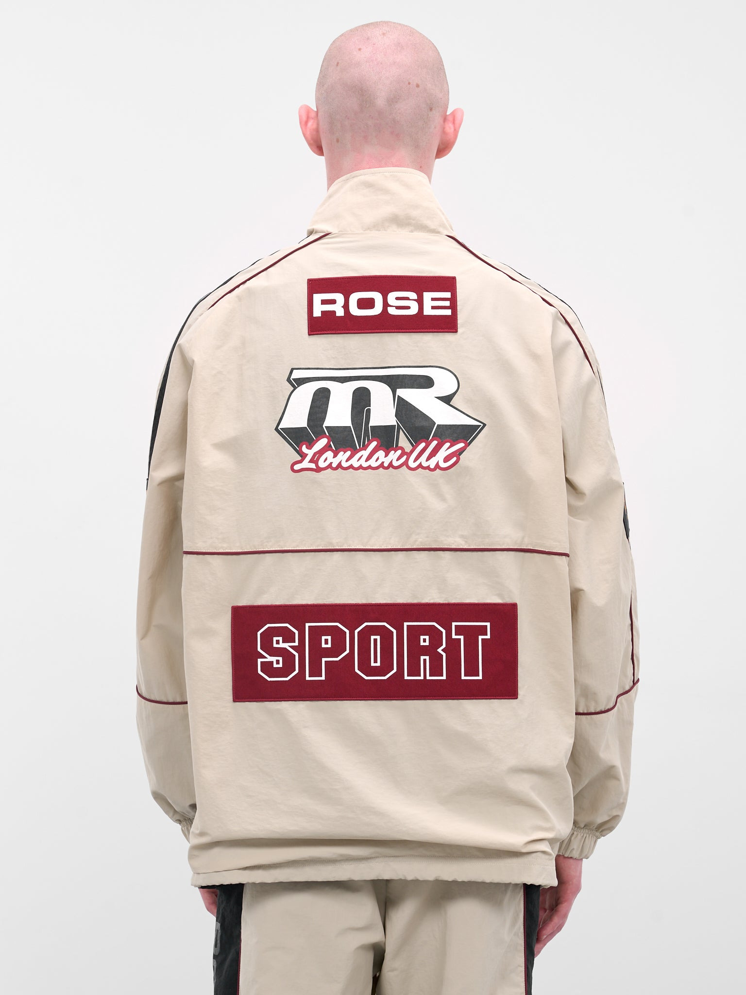 Cream Hockey Nylon Pullover - 3