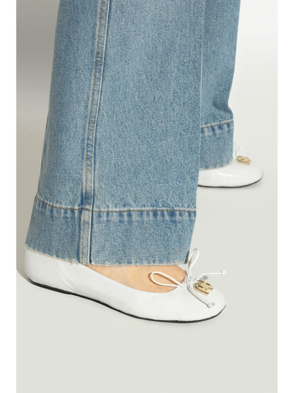 logo-plaque ballet flats - 2
