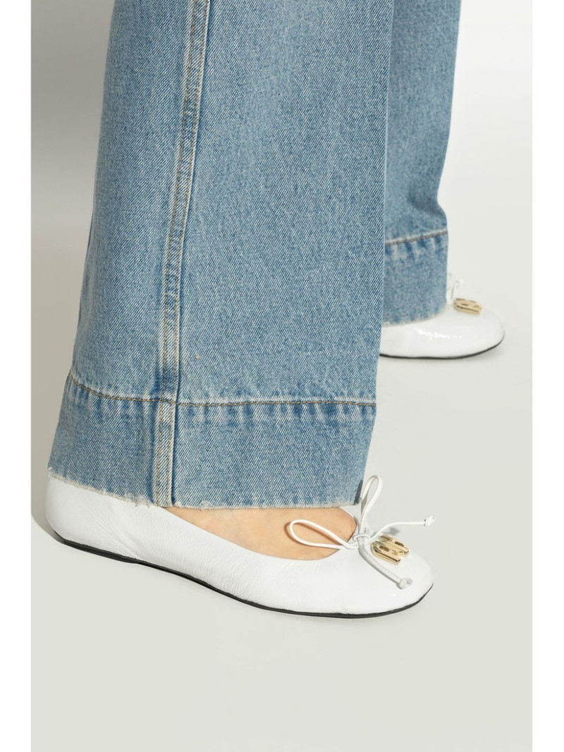 FURLA logo-plaque ballet flats outlook