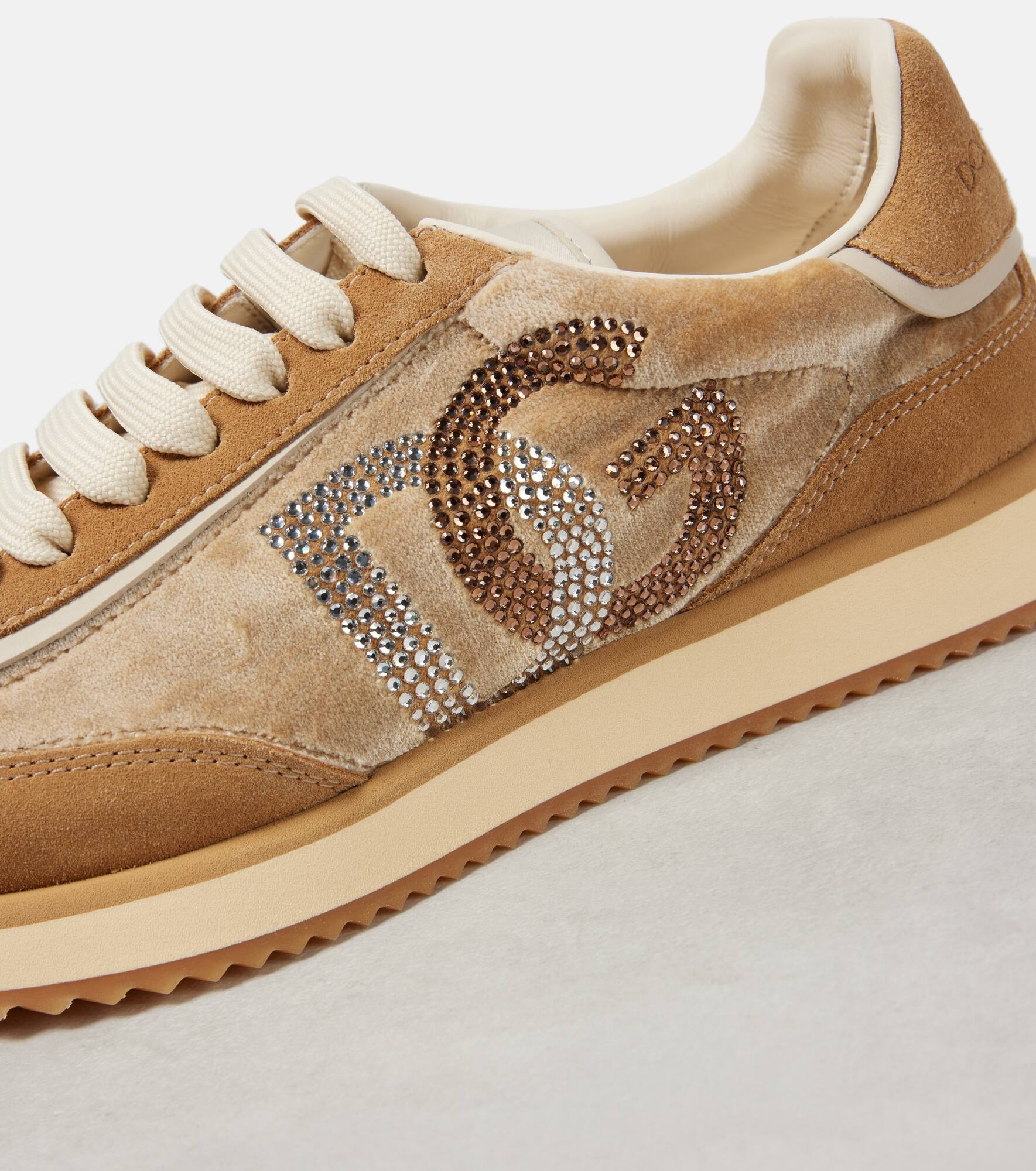 DG leather-trimmed sneakers - 5