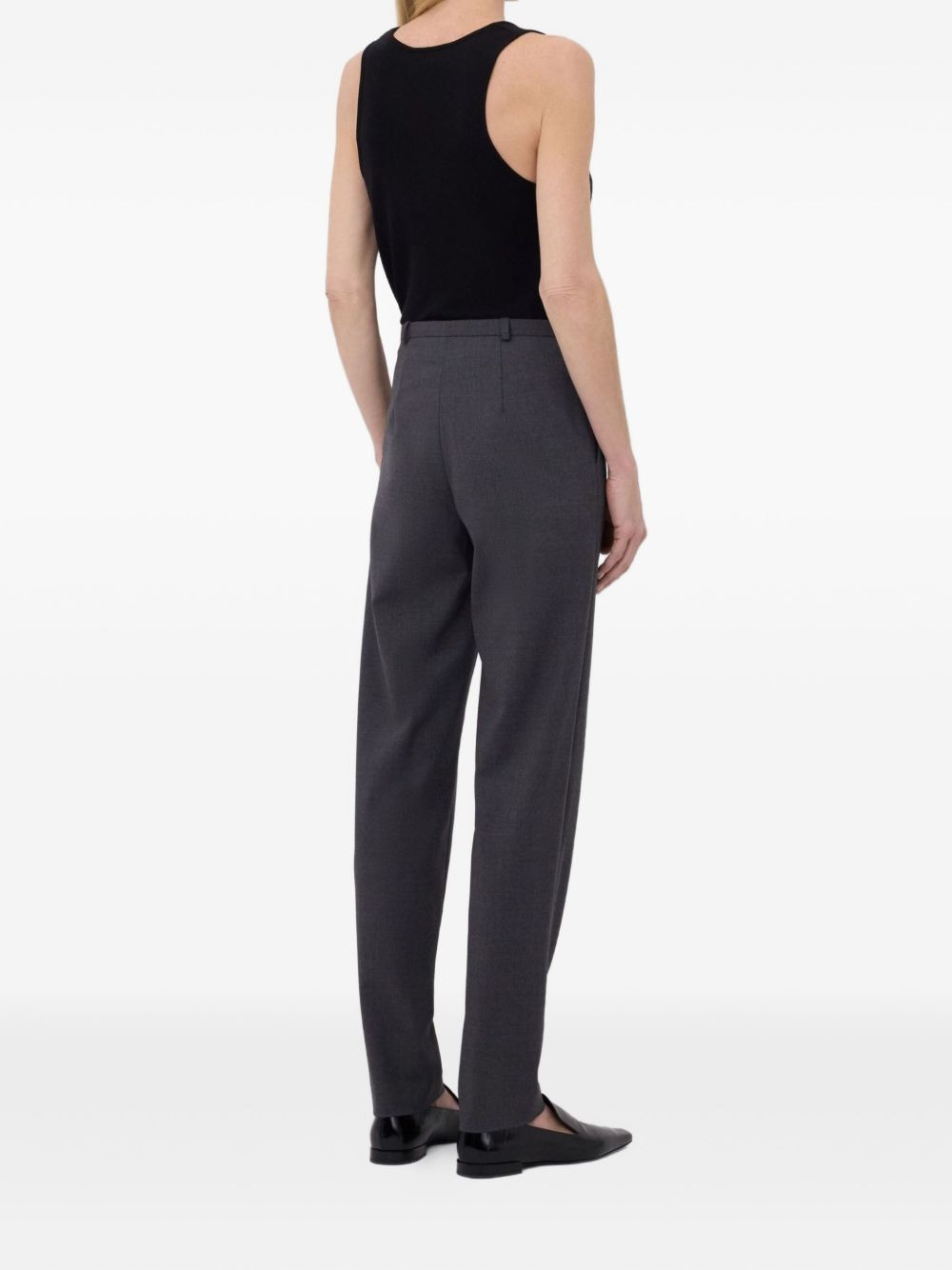 Malka pleat-front fitted trousers - 4