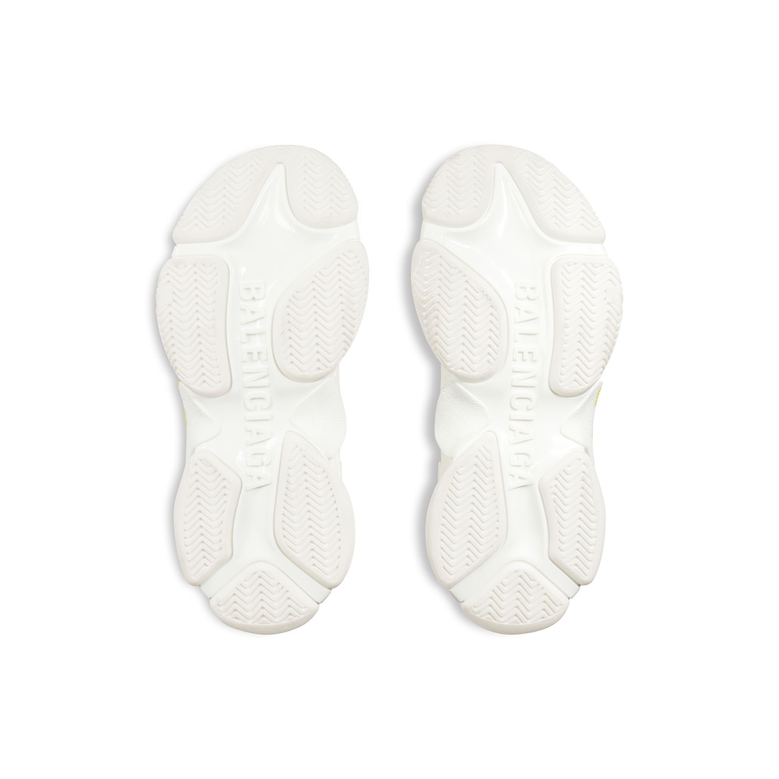 Men's Triple S Tape Type Sneaker in White/yellow - 7