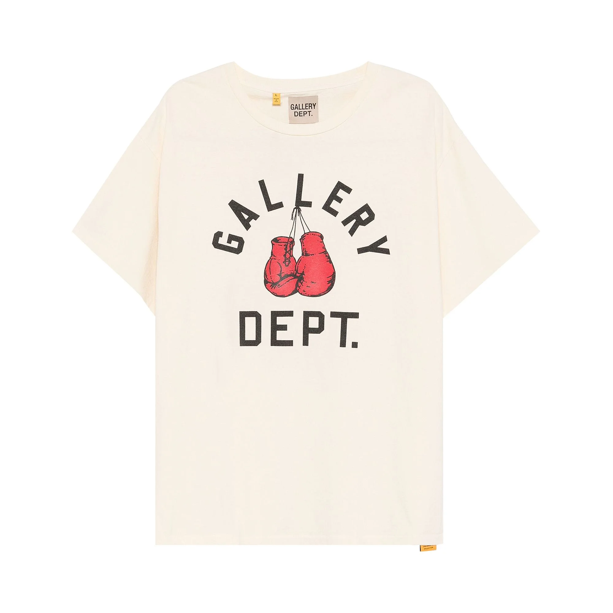Gallery Dept. Boxing Merch Tee 'Cream' - 1