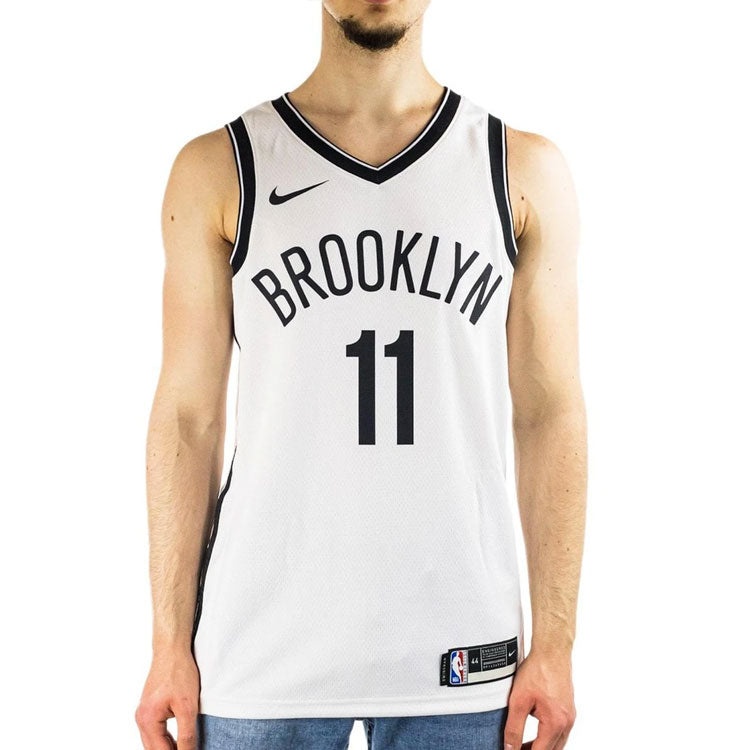 Nike NBA SW Fan Edition Brooklyn Nets Kyrie Irving 11 Basketball Sports Jersey White CW3584-105 - 3