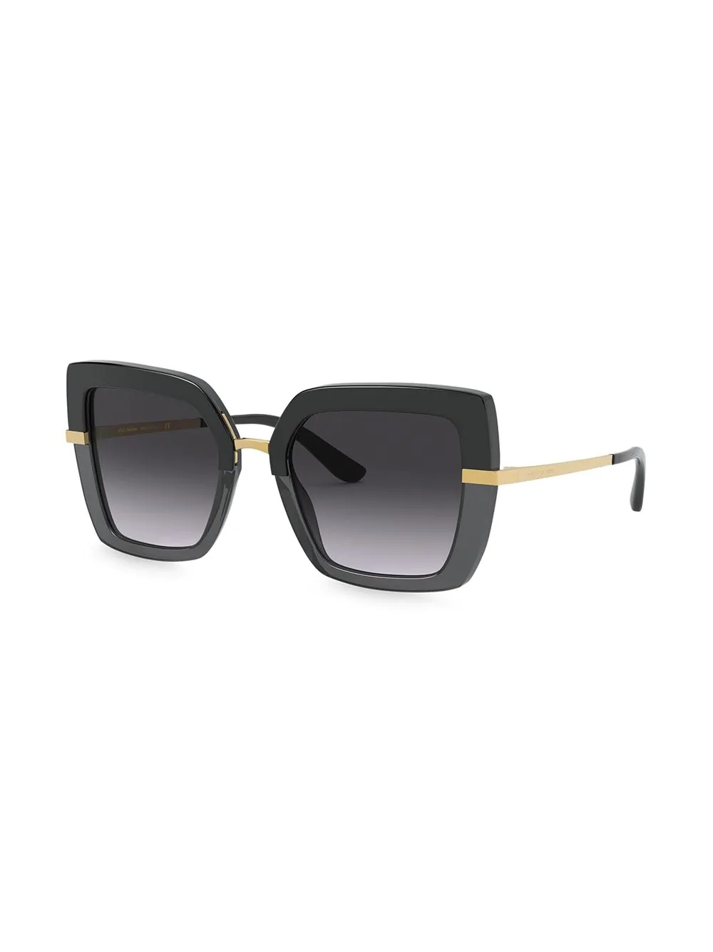 Half Print oversize-frame sunglasses - 2