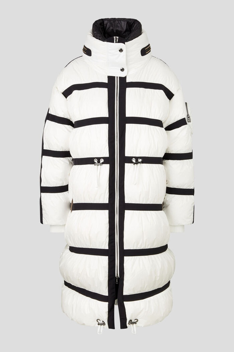 Maxi Down coat in White/Black 1