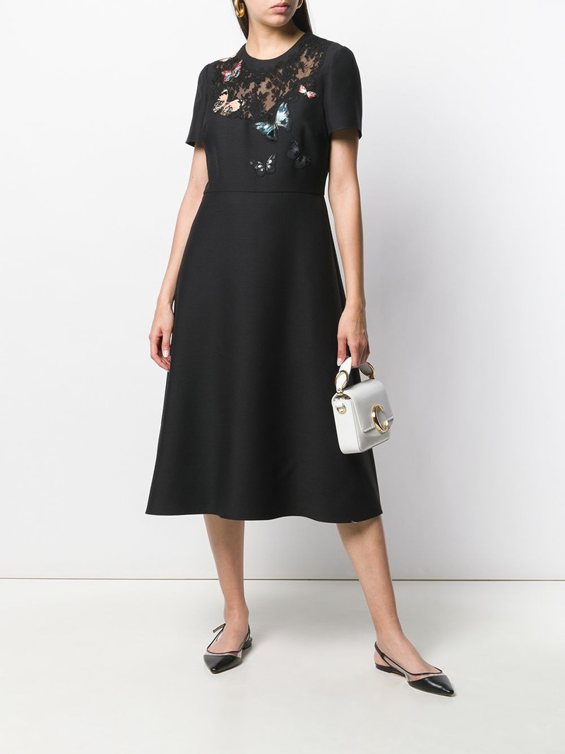 Valentino embroidered crêpe couture dress outlook