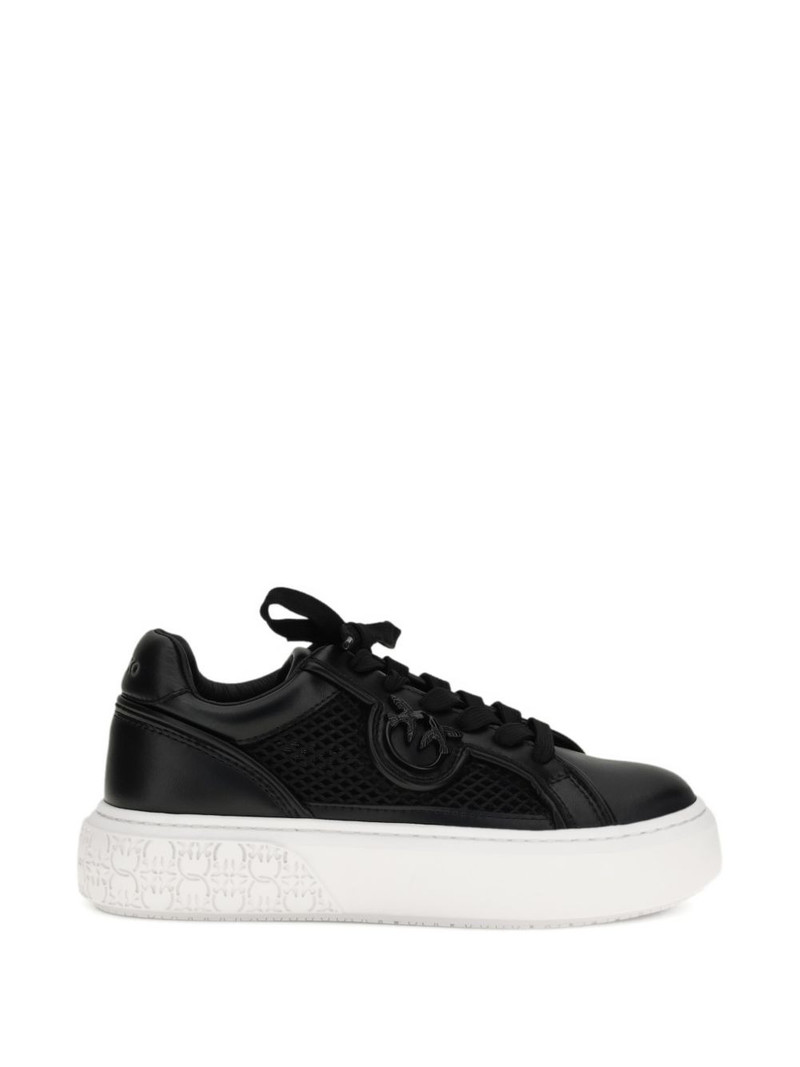 logo appliqué platform sneakers 1