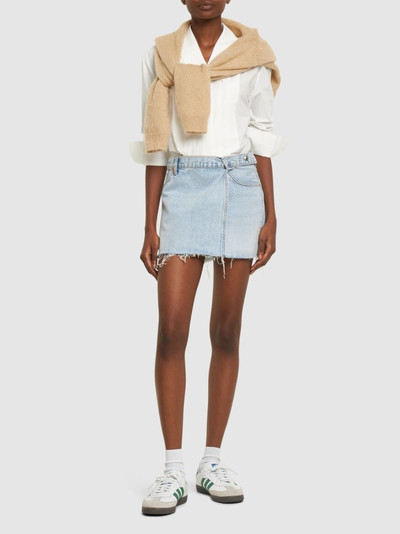 RE/DONE RE/DONE & Pam mid rise denim mini skirt outlook