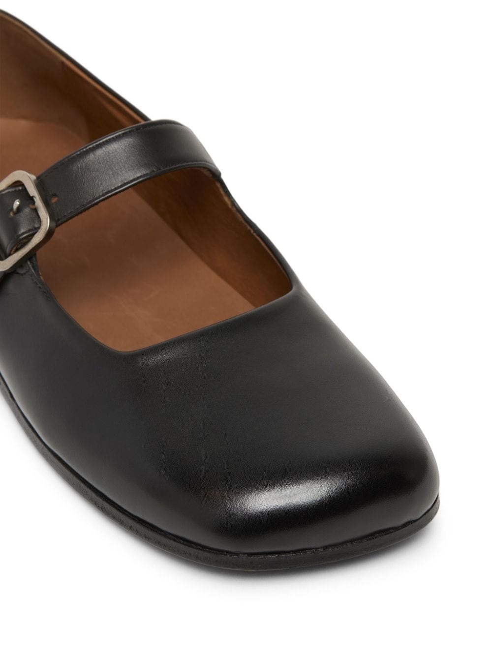 calf leather ballerina shoes - 4