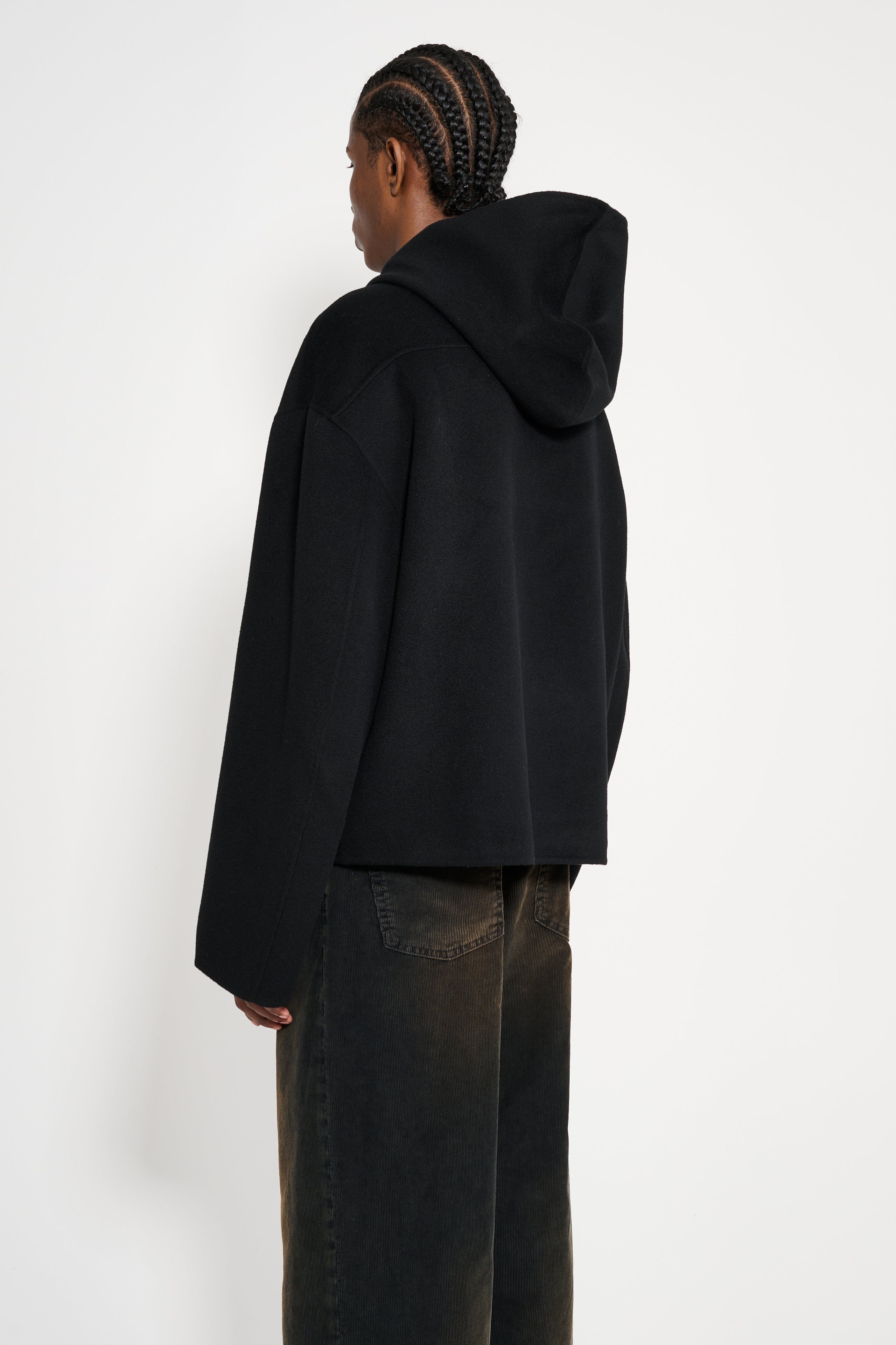 ACNE STUDIOS HOODED JACKET BLACK - 4