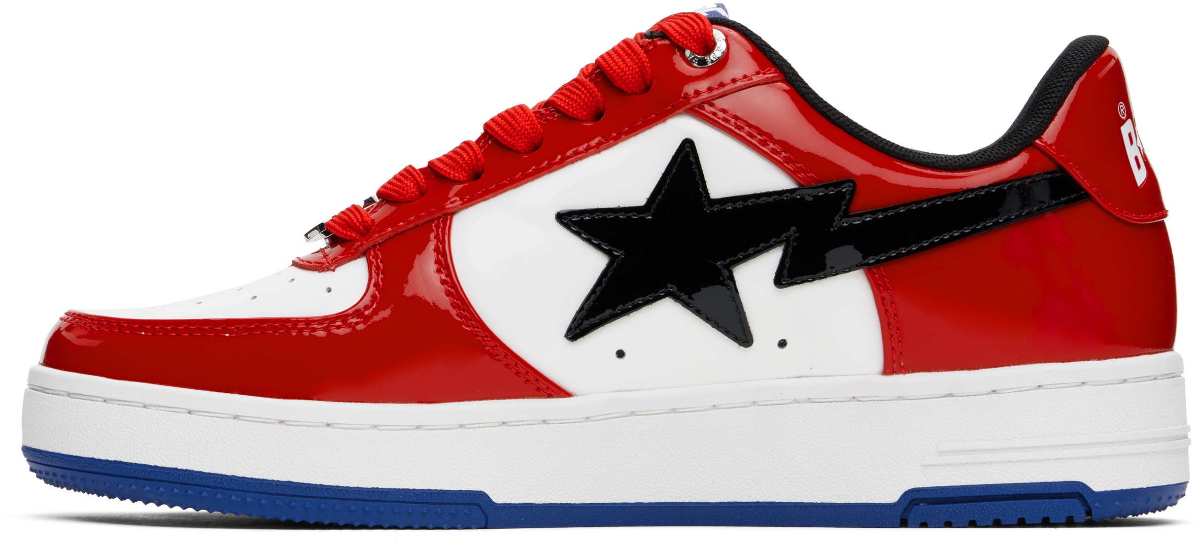 Red & White BAPE STA # 1 Sneakers - 3
