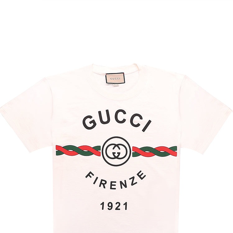 Gucci Firenze Print Tee 'White' 616036-XJD7T-9095 - 6