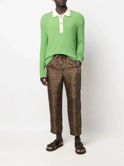 Nanushka cropped silk trousers outlook