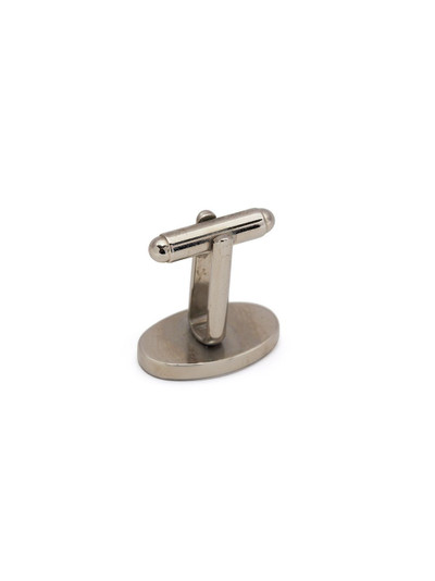 Paul Smith logo-print silver-plated cufflinks outlook