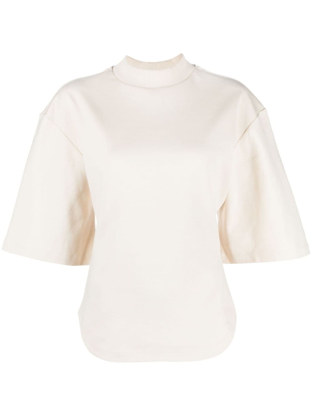 open-back cotton T-shirt - 1