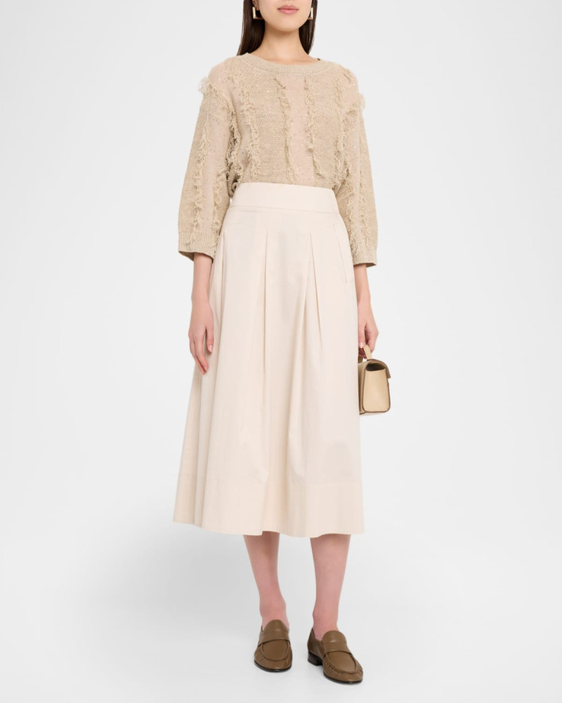 PESERICO Sequin Cotton Linen Yarn Sweater outlook