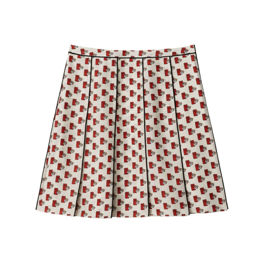 Burberry Postbox Pleated Silk Skirt - 5