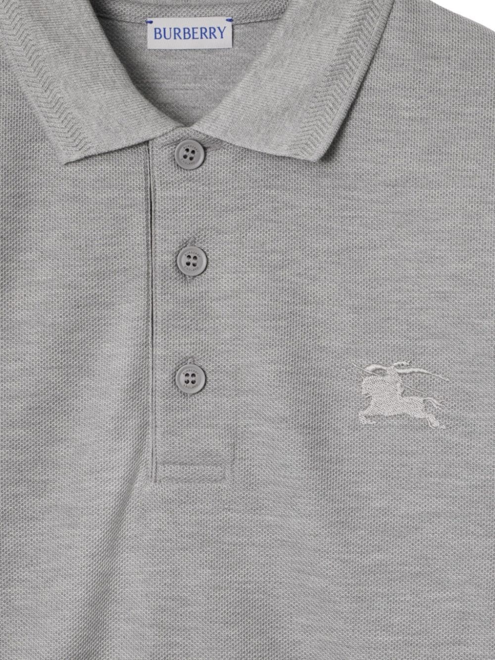 logo-embroidered cotton polo shirt - 4