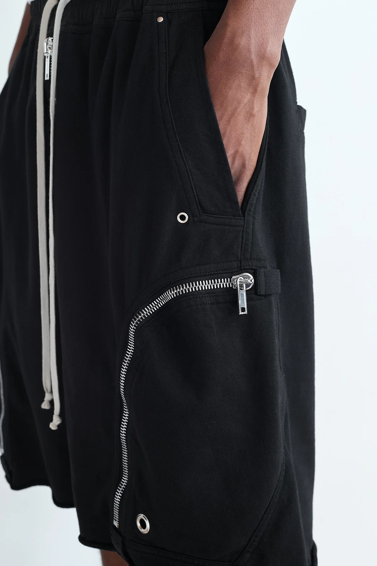 Rick Owens Drkshdw Bauhaus Bela Shorts Black - 4