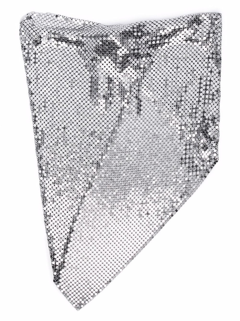 rabanne draped mesh necklace outlook