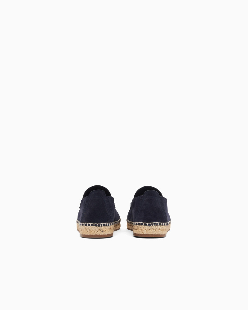 EMPORIO ARMANI VELOUR SUEDE ESPADRILLES outlook