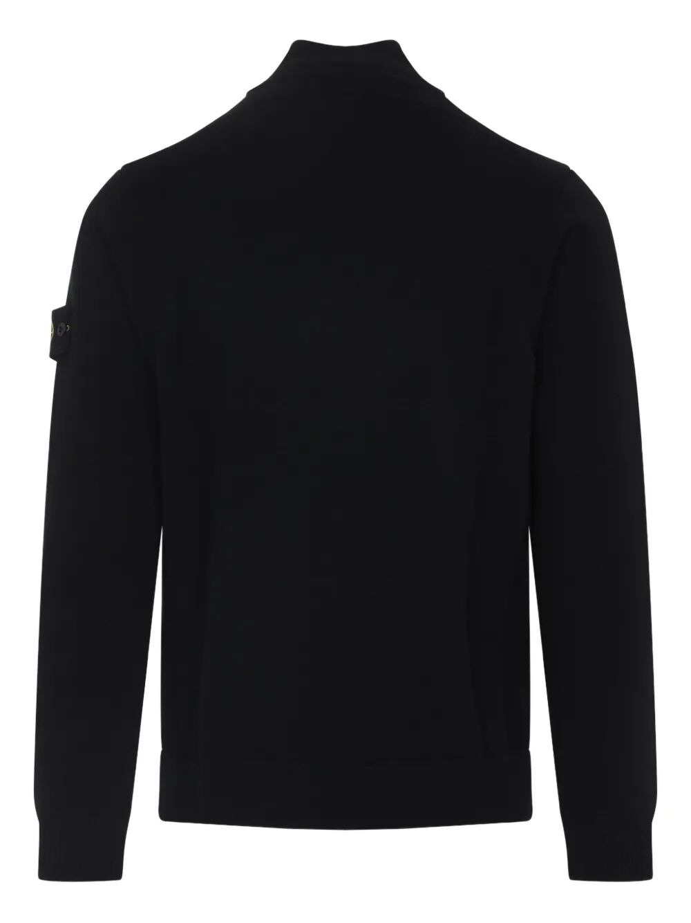 Full-Zip High-Neck Wool Cardigan - 2