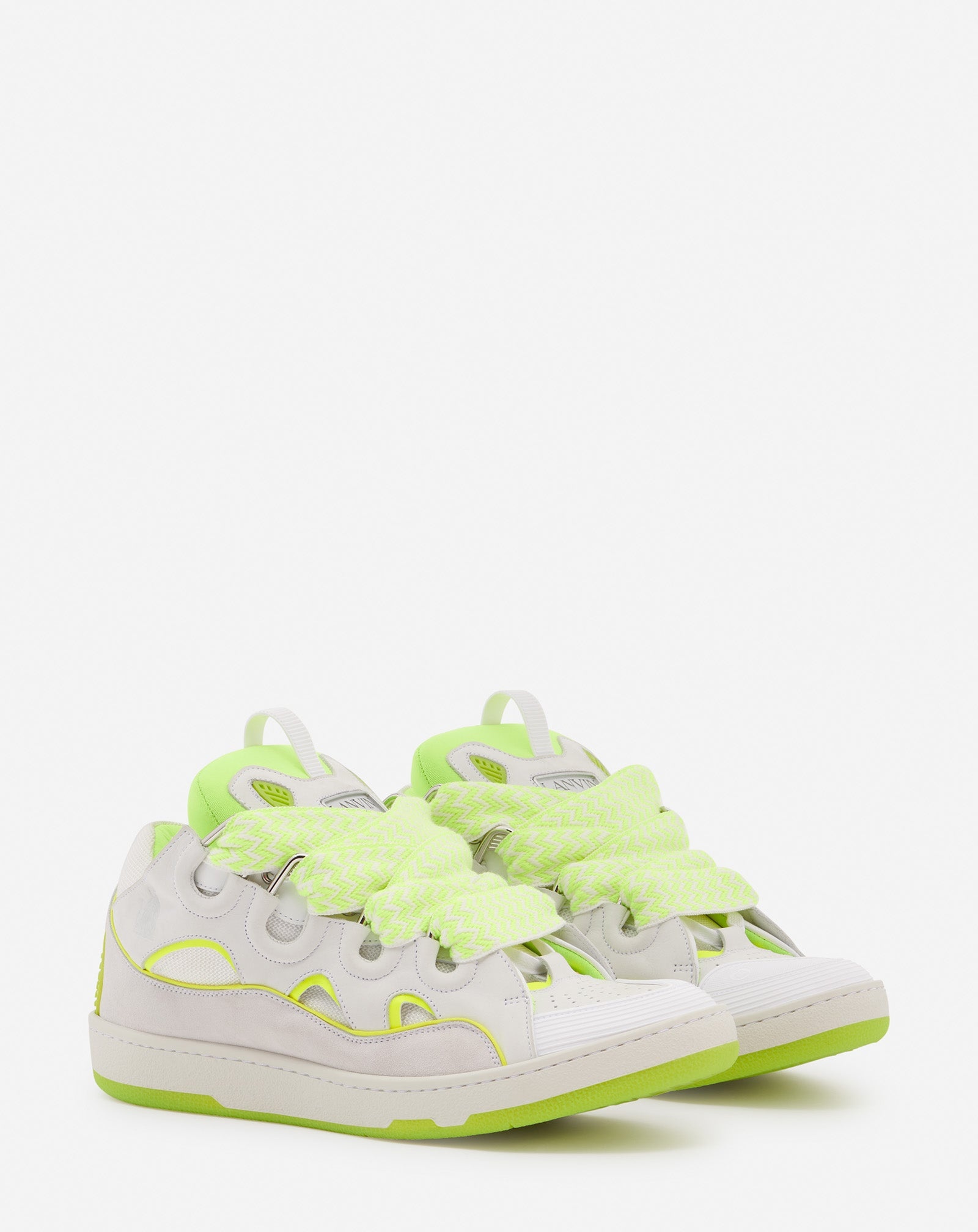 LEATHER CURB SNEAKERS - 2