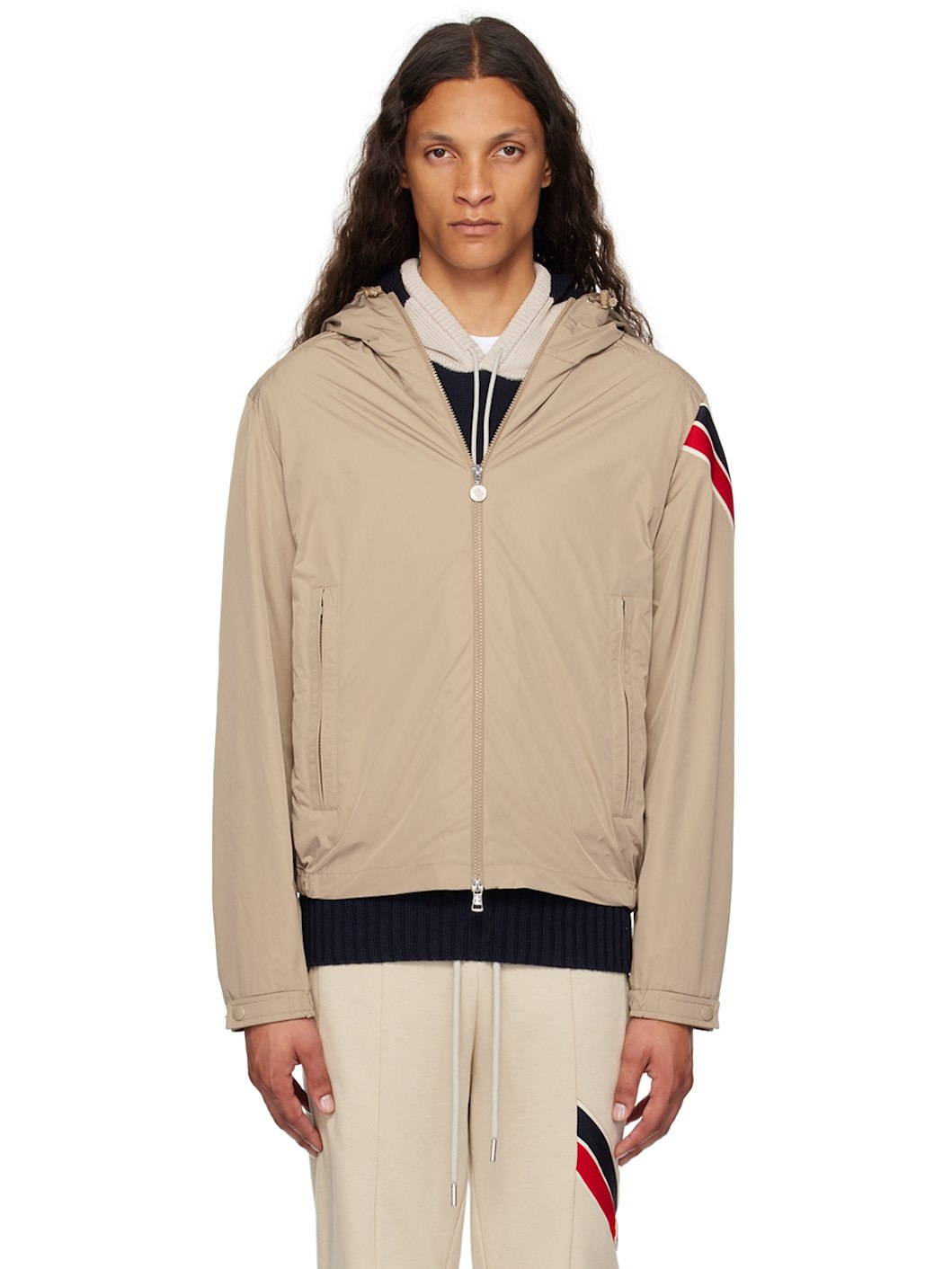 Taupe Claut Windbreaker Jacket - 1