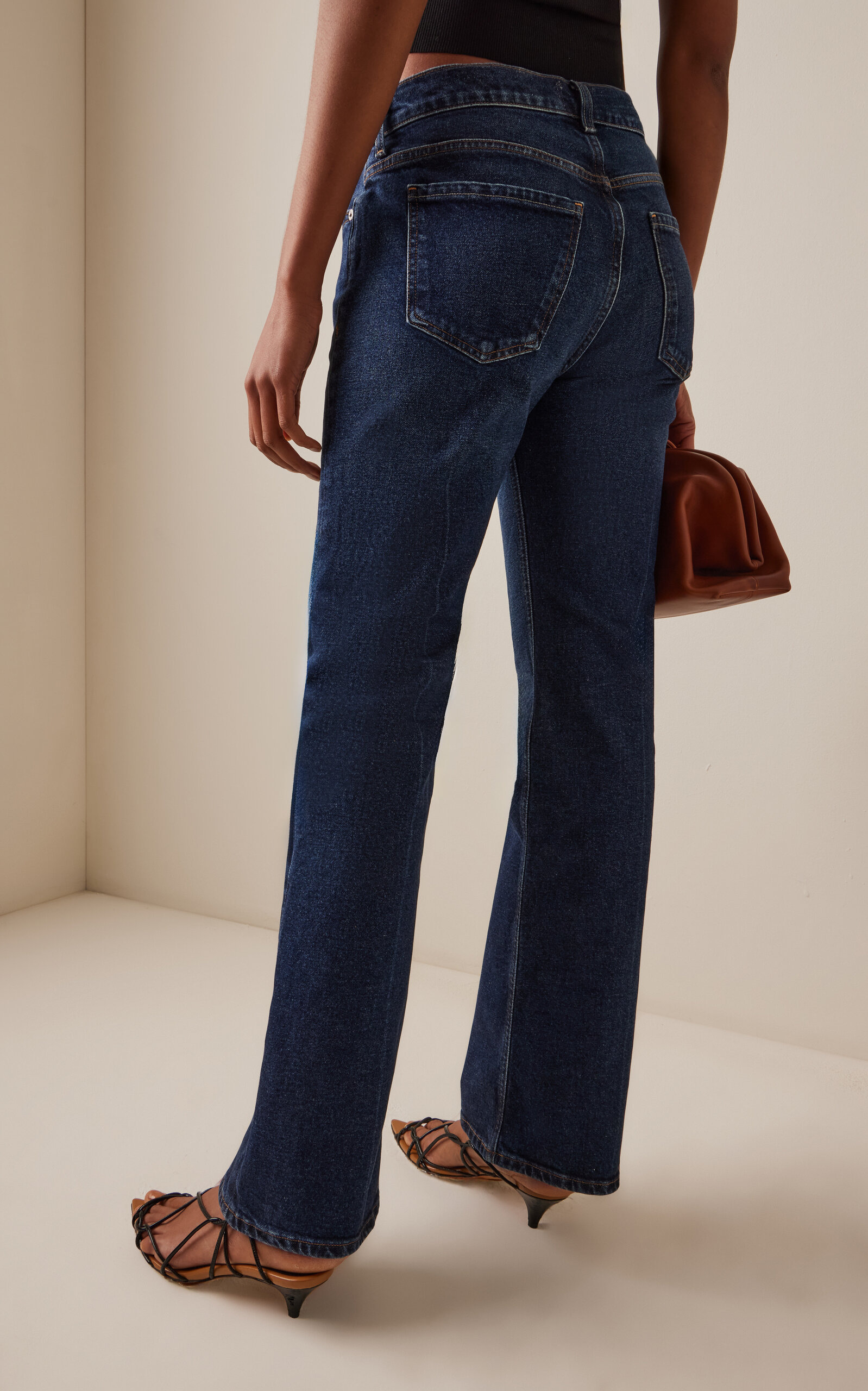 Genova Stretch Low-Rise Bootcut Jeans dark wash - 4