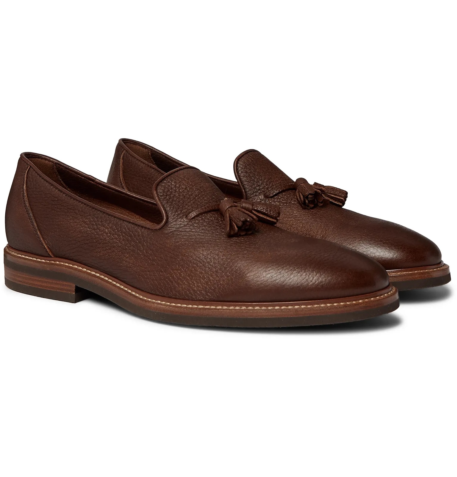 Full-Grain Leather Tasselled Loafers - 2