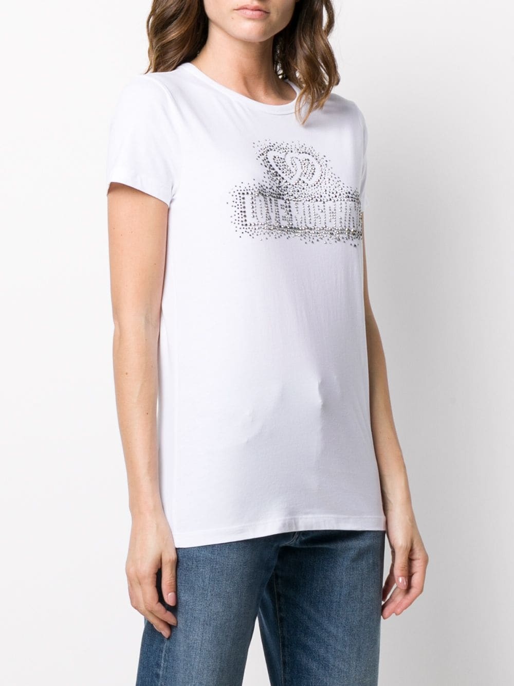 embellished logo T-shirt - 3