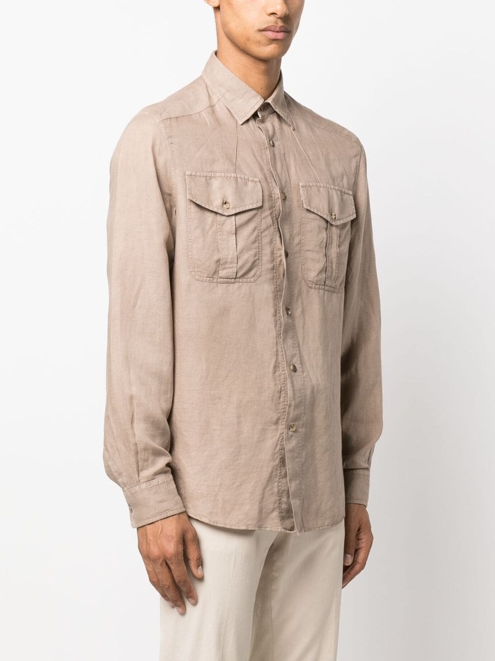 two-pocket long-sleeved shirt - 3