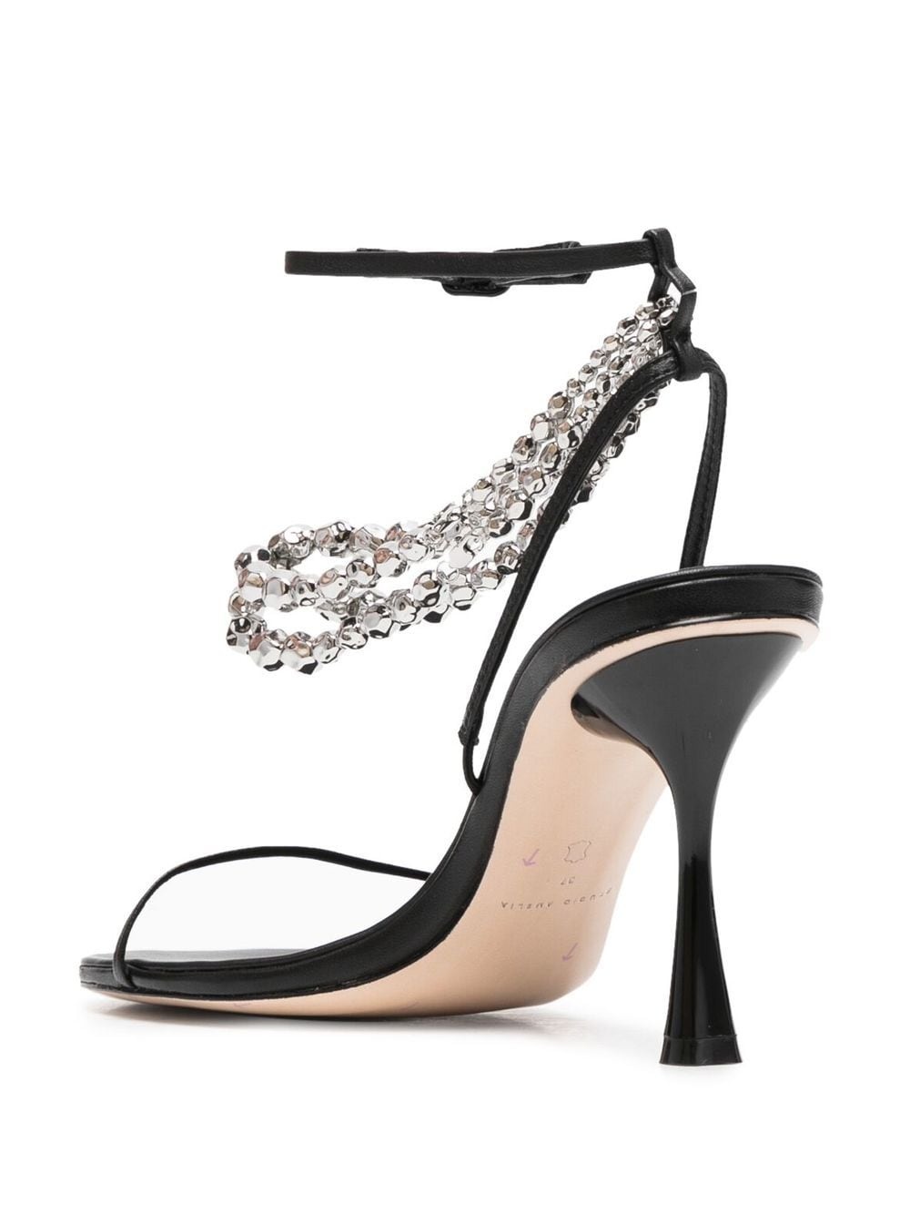 Trinket 100mm leather sandals - 3