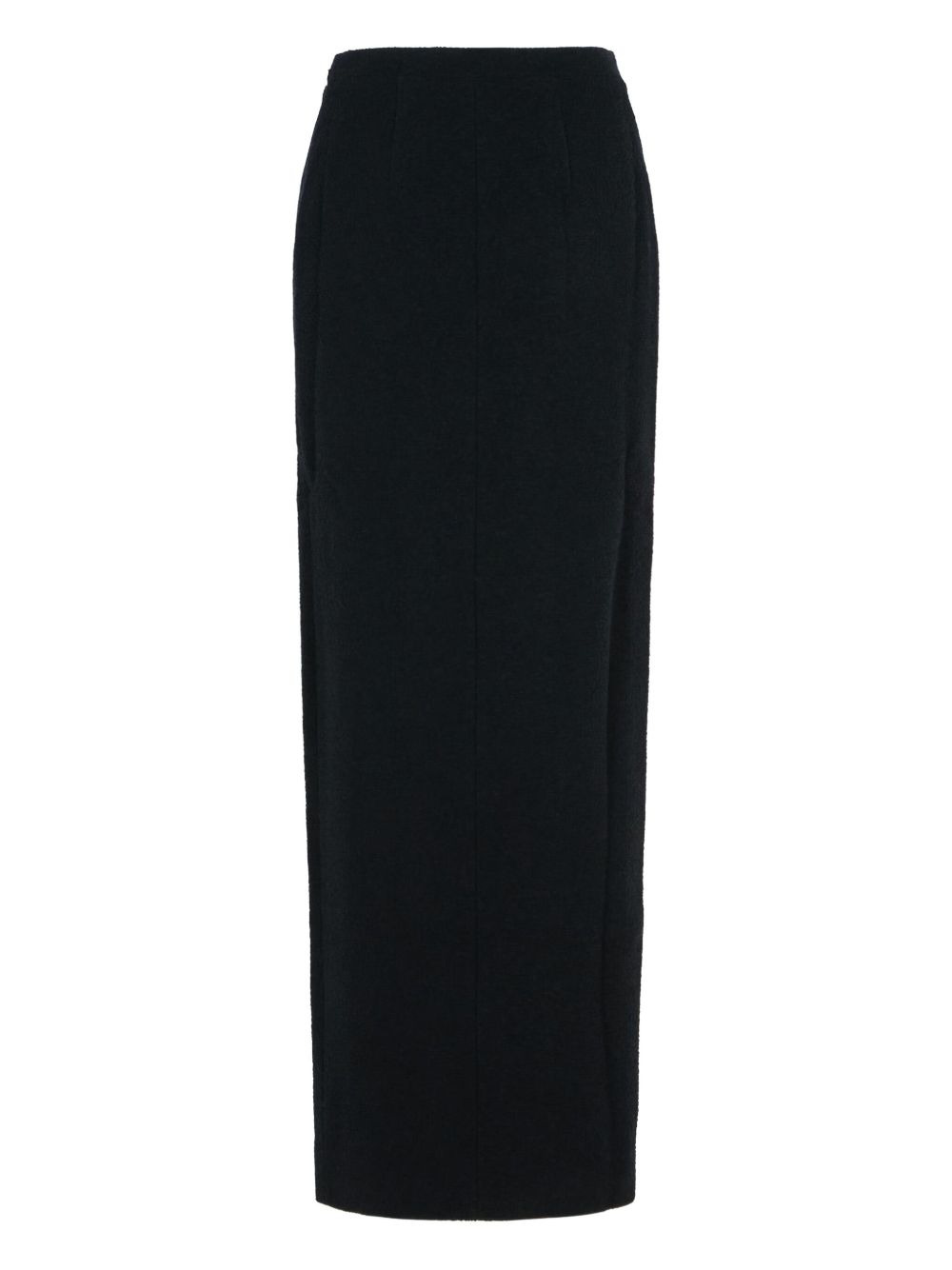 side-split wool-blend skirt - 3