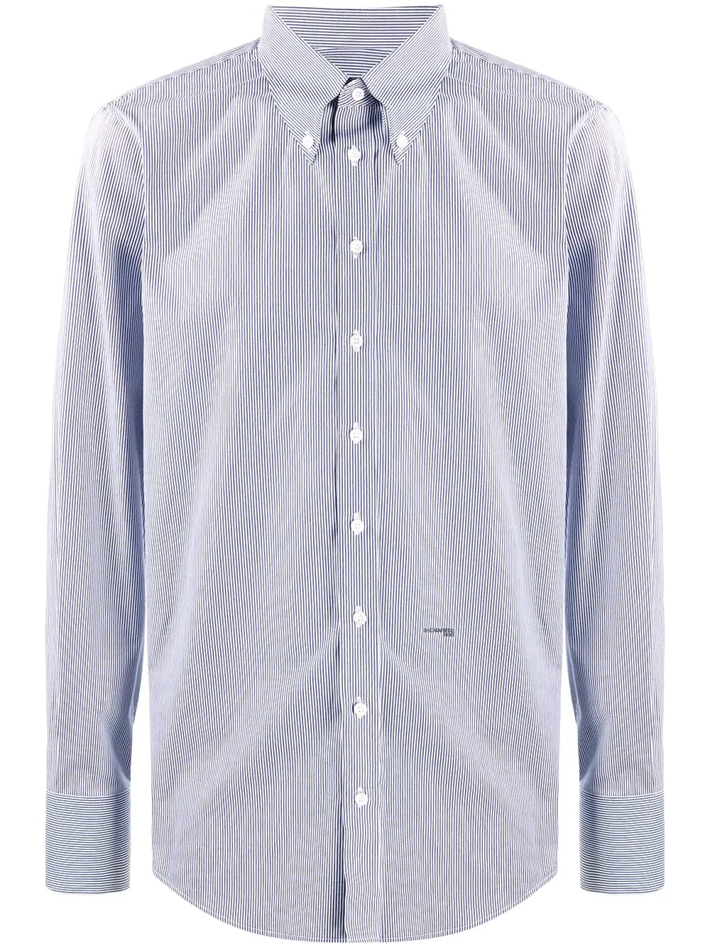 pinstripe long-sleeve shirt - 1