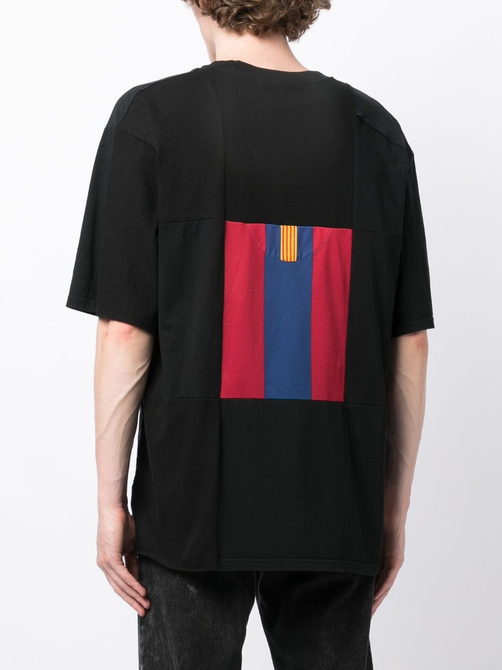 patchwork cotton T-shirt - 4