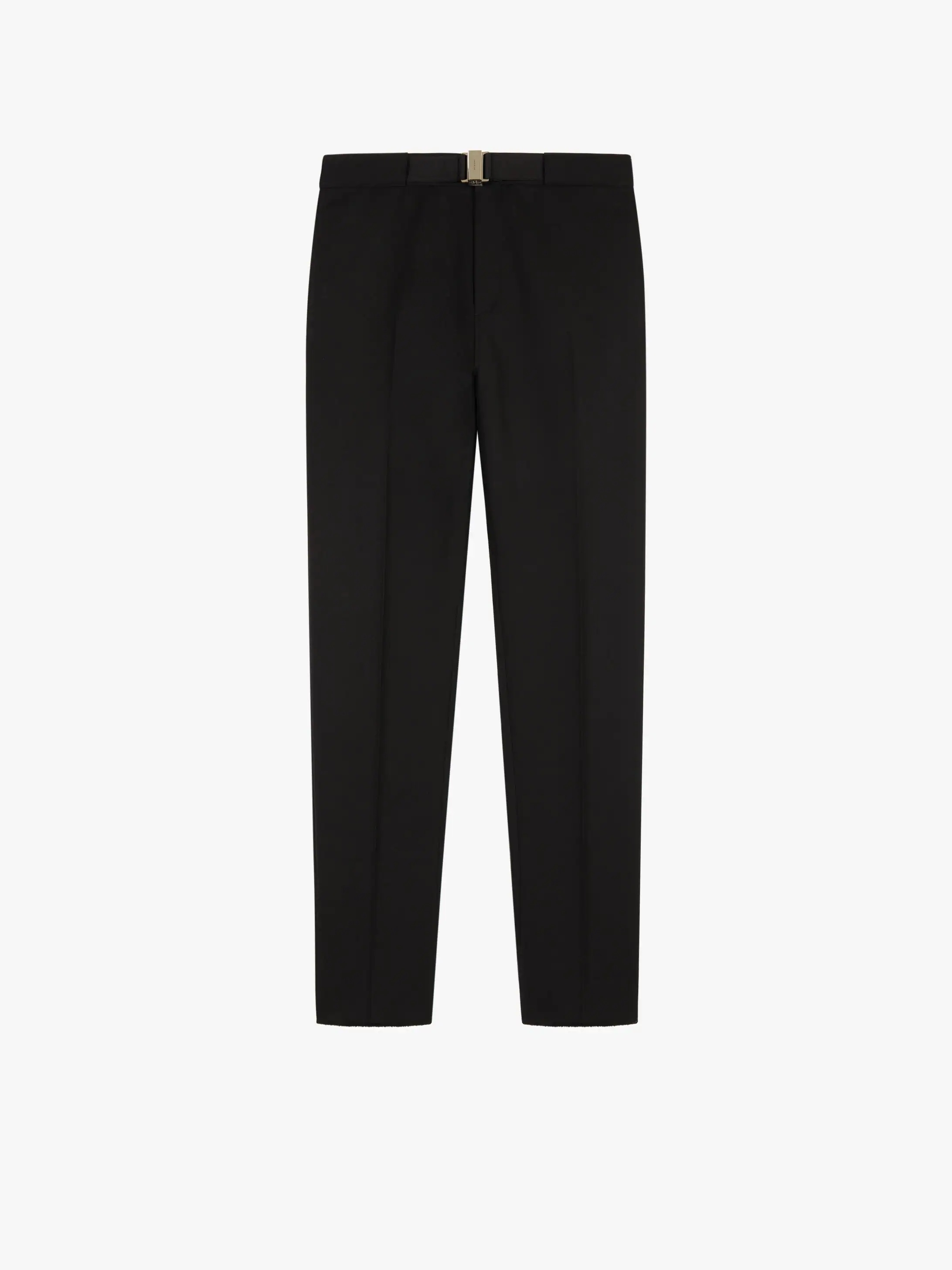 PANTS IN WOOL WITH BELT - 1