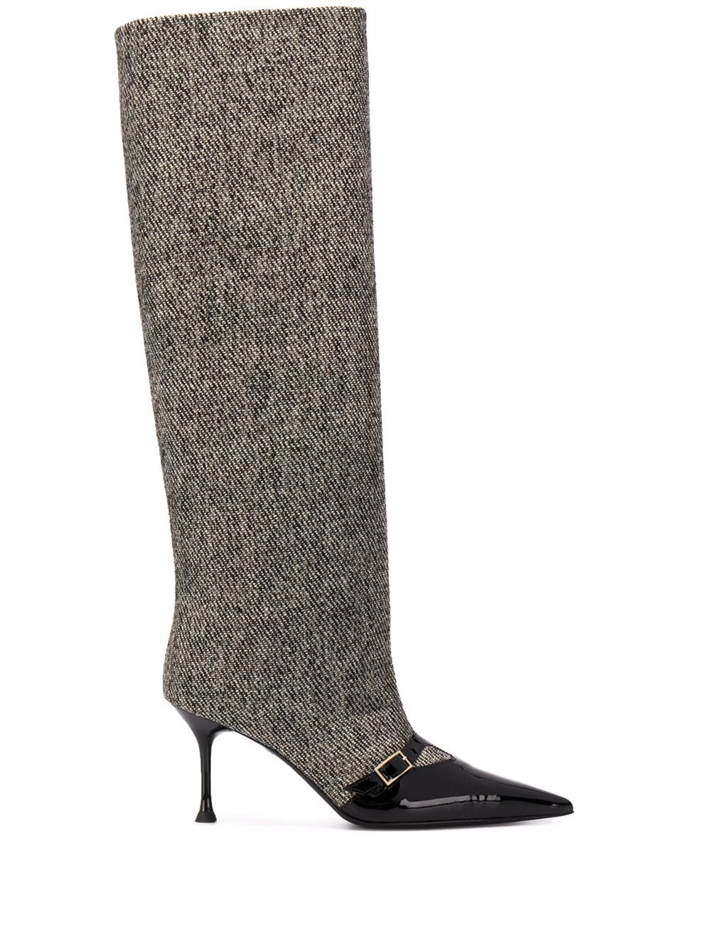 pointed-toe knee-length boots - 1