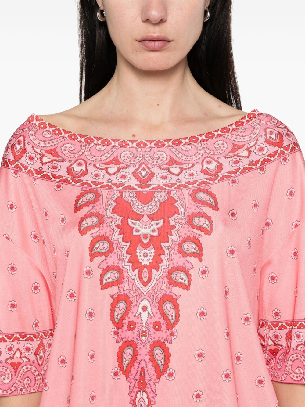 paisley-print blouse - 5