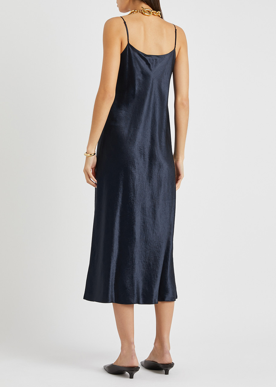 Hammered satin slip dress - 3