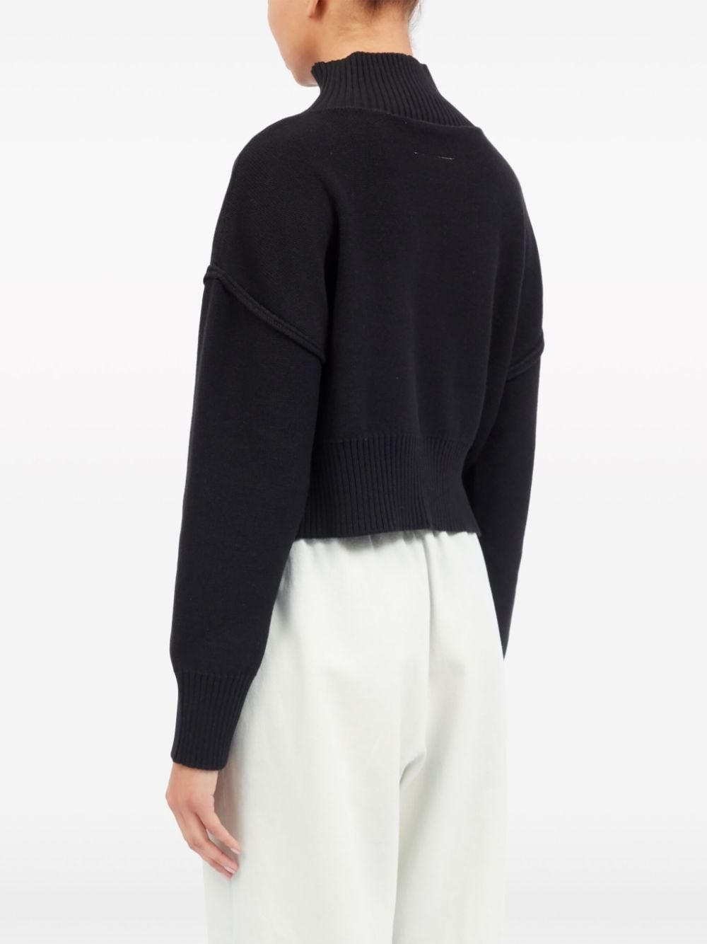 high-neck cut-out jumper - 5