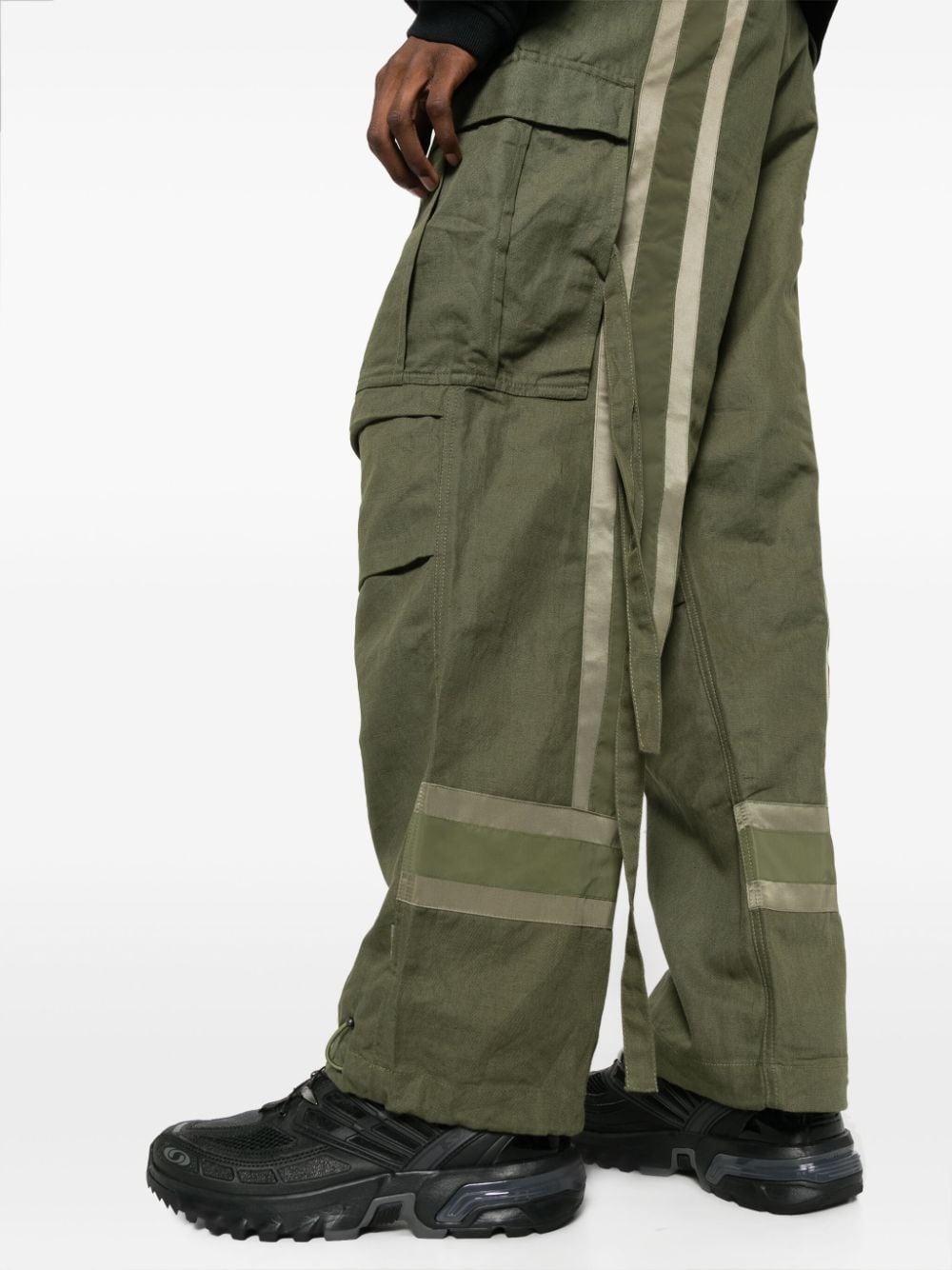 Hi-Vis M65 wide-leg cargo pants - 5