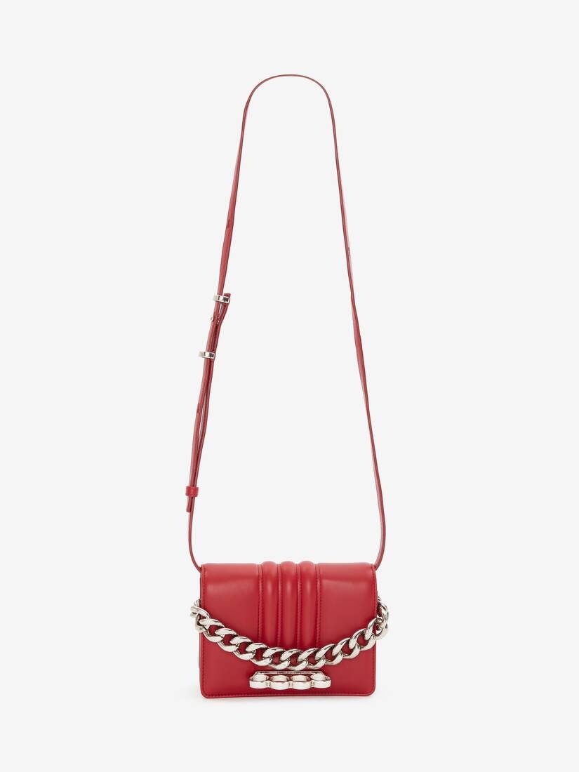 The Four Ring Mini With Chain in Cherry - 5