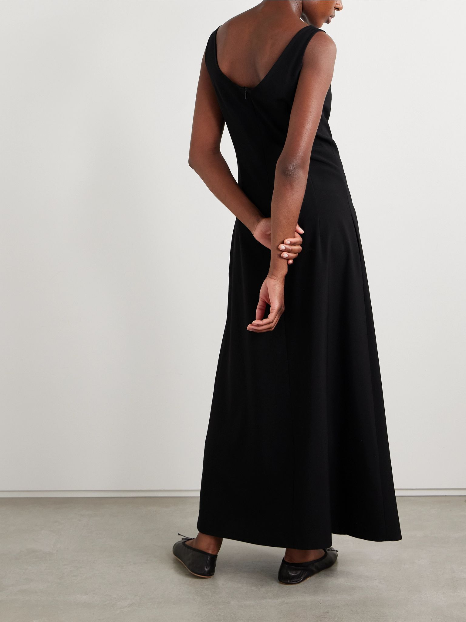 Teza wool maxi dress Black - 3